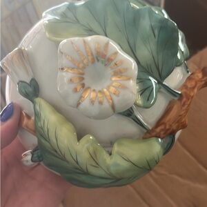 An antique floral large cup